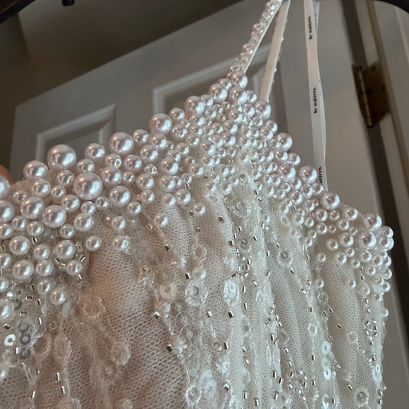 Watters Fancy Beaded Sequin Mini Dress - Picture 4 of 12